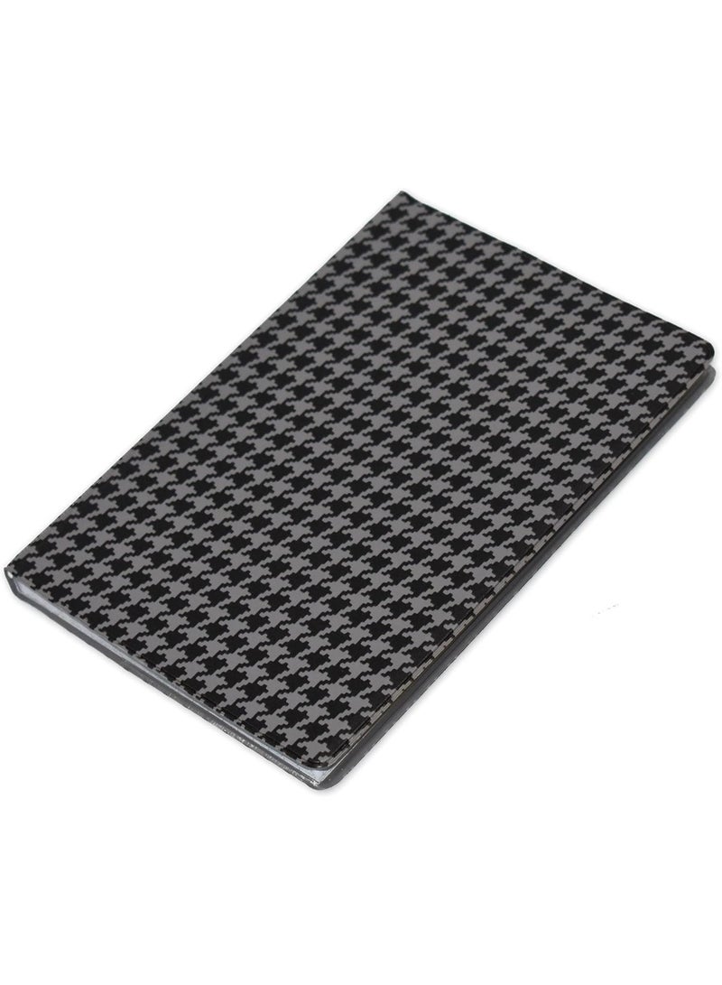 FIS PVC A6 Square Lines Notebook Grey/Black Pack of 5 Pieces - Image 2
